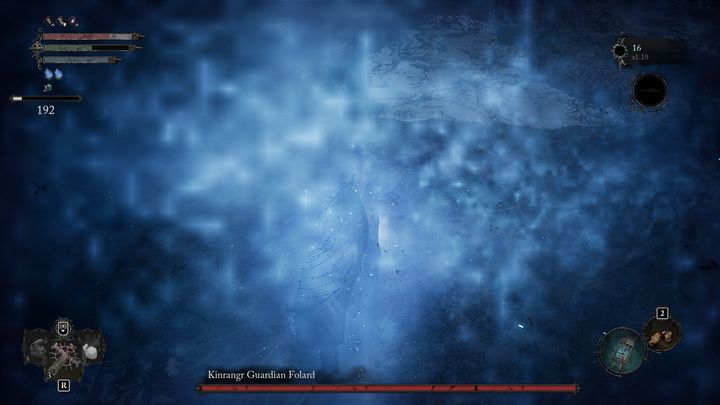 Once you defeat the hounds and absorb the parasite, you can freely fight with Folard - Lords of the Fallen: How to beat Kinrangr Guardian Folard boss? - Main - Lords of the Fallen Guide