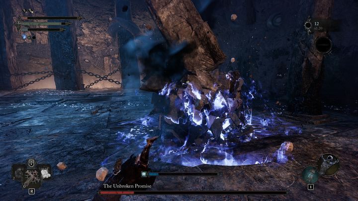 Try to circle her and attack with combinations - Lords of the Fallen: How to defeat Harrower Dervla, the Pledged Knight boss? - Main - Lords of the Fallen Guide