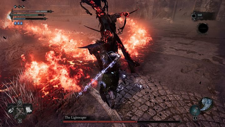 He will jump more often, closing the distance between you - Lords of the Fallen: How to defeat The Lightreaper boss? - Main - Lords of the Fallen Guide