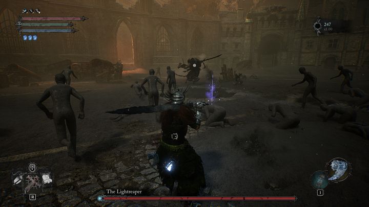 In the initial phases, after the dragon sequence, the battle is taken to melee range - Lords of the Fallen: How to defeat The Lightreaper boss? - Main - Lords of the Fallen Guide