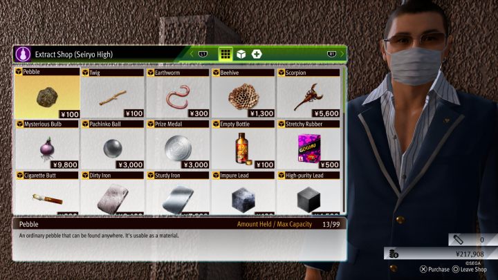 You will find 3 extract stores in the game - Lost Judgment: Extracts - Basics - Lost Judgment Guide