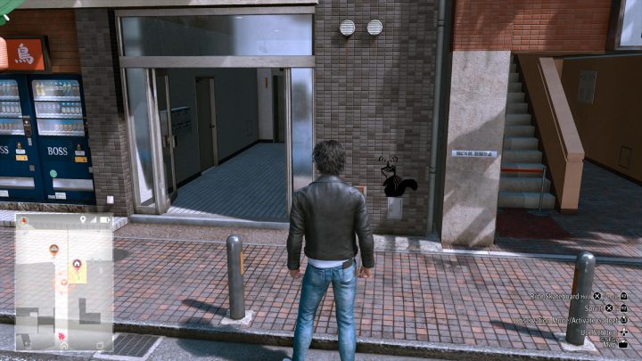 The 23rd image is located on the wall just inside the entrance to the Yokohama 99 office - Lost Judgment: Squirrel search Isezaki Road - all squirrels, map - Ijincho - Lost Judgment Guide