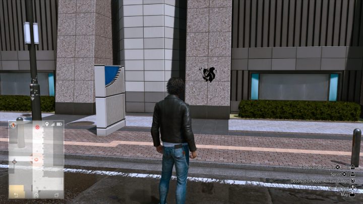 The 31st image is located on the wall of a building by the Hotel District - Lost Judgment: Squirrel search In Shichifuku - all squirrels, map - Kamurocho - Lost Judgment Guide