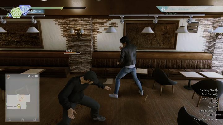 When you are detected, defeat the burglar - Lost Judgment: The Café Robber - walkthrough - Side Cases - Lost Judgment Guide