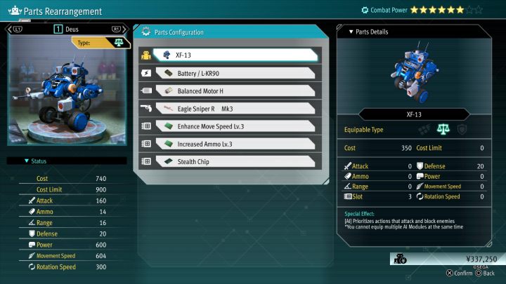 Our main robot was equipped with the best XF chassis model, optimal battery, and Balanced Motor H - Lost Judgment: Robotics Club - walkthrough - School Stories - Lost Judgment Guide