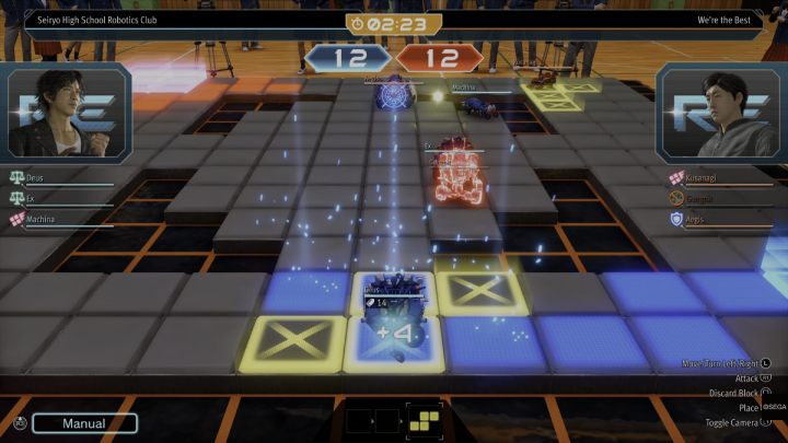 After a few easy victories, you will definitely notice a sudden increase in difficulty - Lost Judgment: Robotics Club - walkthrough - School Stories - Lost Judgment Guide