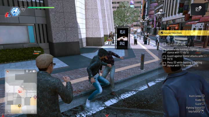 At this point, you will take part in your first fight in the game and get familiar with the Crane Style combat - Lost Judgment: Chapter 1 Black Sheep - walkthrough - Main storyline walkthrough - Lost Judgment game guide