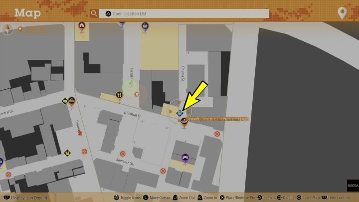 After the cutscene, head outside the Rose Blossom club and talk to the woman and her manager - Lost Judgment: Dastardly Detective, The Wandering Bug - walkthrough - Side Cases - Lost Judgment Guide