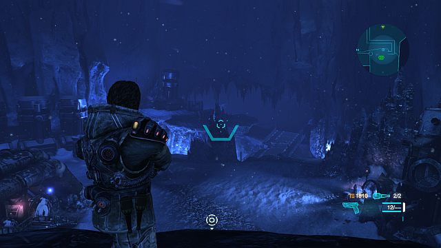 After you leave the HQ and cover several meters, you will receive the ability to dismount the mech [E] - Mission 1: Save Laroche - Walkthrough - Lost Planet 3 - Game Guide and Walkthrough