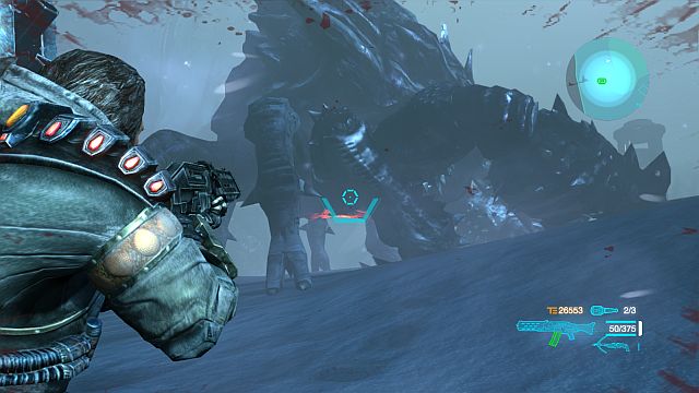 Take the fixed filter to the Forgotten Camp and talk to Mira - Mission 8: Gorevorgg and Nushi - Walkthrough - Lost Planet 3 - Game Guide and Walkthrough