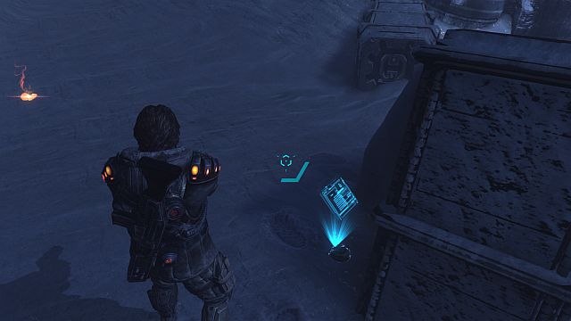 The log is hidden behind the crates. - Text Logs - Collectibles - Lost Planet 3 - Game Guide and Walkthrough