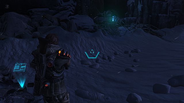 In the background, there is a teleport, OF COURSE - Text Logs - Collectibles - Lost Planet 3 - Game Guide and Walkthrough