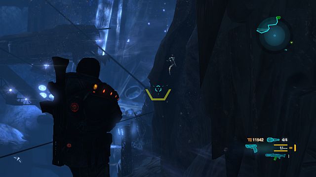 Cross a flying fox for her perilous home near a groaning ravine - Albino Taarkas - Collectibles - Lost Planet 3 - Game Guide and Walkthrough