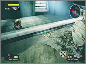 In a room where you find your VS before fighting the first boss - Target Marks: Mission 10 - Target Marks - Lost Planet: Extreme Condition - Game Guide and Walkthrough