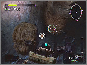 In a tunnel near the top of the cave - Target Marks: Mission 5 - Target Marks - Lost Planet: Extreme Condition - Game Guide and Walkthrough