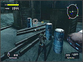 In the room where you fight snow pirates, near the crates to the right - Target Marks: Mission 4 - Target Marks - Lost Planet: Extreme Condition - Game Guide and Walkthrough