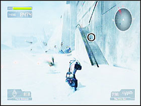 At the stairs that you reach after going across the snowplane - Target Marks: Mission 3 - Target Marks - Lost Planet: Extreme Condition - Game Guide and Walkthrough