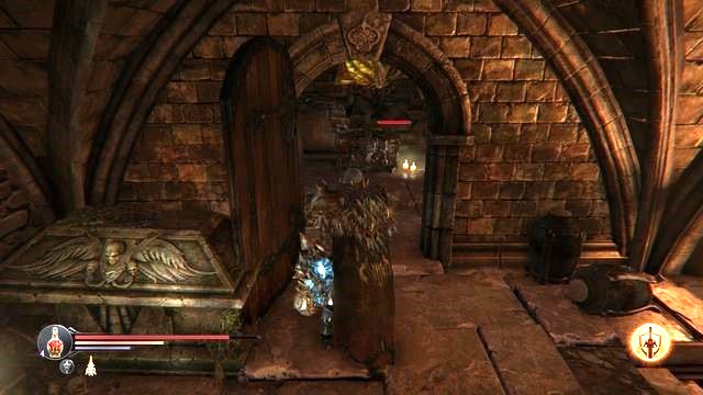 The Spider must be thinking that it can surprise Harkyn. - Crumbling walls | Collectibles, items - Collectibles, items - Lords of the Fallen 2014 Game Guide & Walkthrough