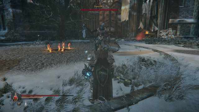 The wave marked by weapon swings above Commanders head. - Commander - Keystone | Bosses - Bosses - Lords of the Fallen 2014 Game Guide & Walkthrough