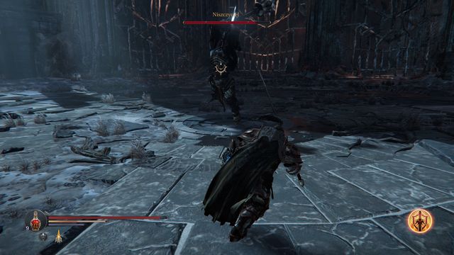 The entire battle hinges on around dodging at the appropriate moments. - Annihilator - Chamber of Lies | Bosses - Bosses - Lords of the Fallen 2014 Game Guide & Walkthrough
