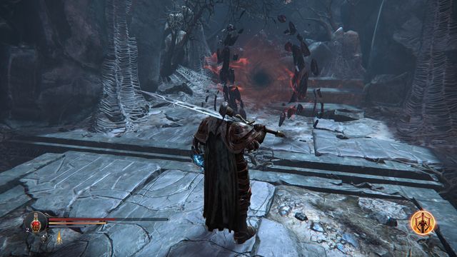 The portal to Adyr appears after you defeat the Annihilator. - The encounter with Adyr | Chamber of Lies - Chamber of Lies - Lords of the Fallen 2014 Game Guide & Walkthrough
