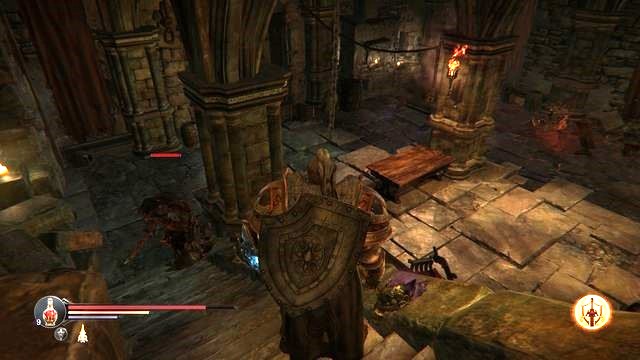 At the wall, next to the corpse, there is the Curse sword. - Further exploration | Keystone Citadel - another visit - Keystone Citadel - another visit - Lords of the Fallen 2014 Game Guide & Walkthrough