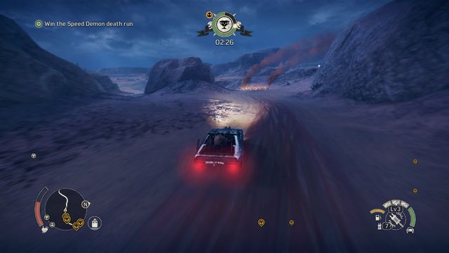 You must ride into the red barrel in each checkpoint. - Fumeheads Debt | Story missions - Story missions - Mad Max Game Guide