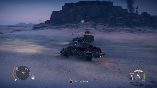 Shooting the driver is the fastest way to stop the vehicle. - Playing with Fire | Wasteland missions - Wasteland missions - Mad Max Game Guide