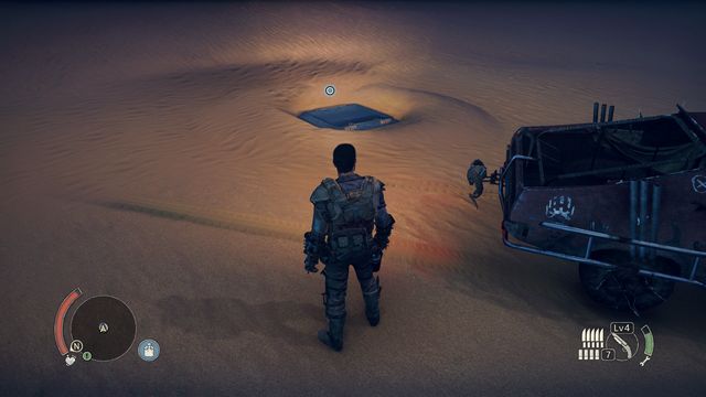 A hatch that leads to the chest. - A Shot in The Dark | Wasteland missions - Wasteland missions - Mad Max Game Guide