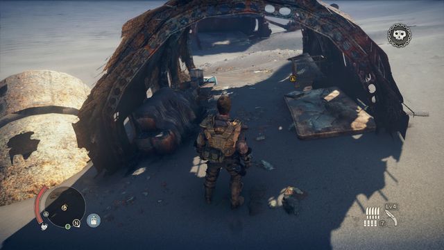 #24 - one of the Scavenging locations (point 1 - History relics - Gutgashs Territory | Collectibles - Collectibles - Mad Max Game Guide