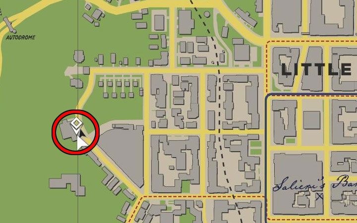 You must reach the telephone booth shown in the above pictures – it is located at the western end of the Little Italy district - Mafia Definitive Edition: Crazy Horse vehicle - how to find, unlock it? - FAQ - Mafia Definitive Edition Guide, Walkthrough