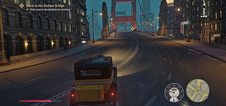 After losing the gangsters, start moving towards the Giuliani Bridge - Mafia Definitive Edition: An Offer You Cant Refuse - walkthrough - Walkthrough - Mafia Definitive Edition Guide, Walkthrough