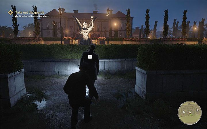 The grounds of the estate are patrolled by six guards and in order to successfully complete this mission you must avoid being detected - Mafia Definitive Edition: Visiting Rich People - walkthrough - Walkthrough - Mafia Definitive Edition Guide, Walkthrough