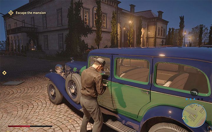 You don't have to leave the estate on your own - Mafia Definitive Edition: Visiting Rich People - walkthrough - Walkthrough - Mafia Definitive Edition Guide, Walkthrough