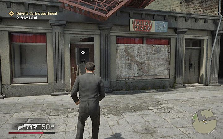 Tommy and Salieri will automatically get into one of the parked vehicles - Mafia Definitive Edition: Bon appetit! - walkthrough - Walkthrough - Mafia Definitive Edition Guide, Walkthrough