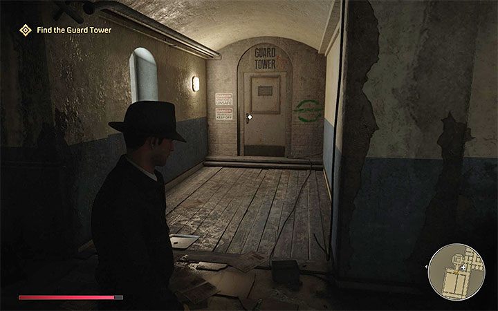 Get into the kitchen adjacent to the dining room and then climb to the next level (you'll find another green sign here) - Mafia Definitive Edition: Election Campaign - walkthrough - Walkthrough - Mafia Definitive Edition Guide, Walkthrough