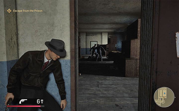 The nearby corridors should be patrolled by two more police officers – killing them (quietly or in regular fight) is optional - Mafia Definitive Edition: Election Campaign - walkthrough - Walkthrough - Mafia Definitive Edition Guide, Walkthrough