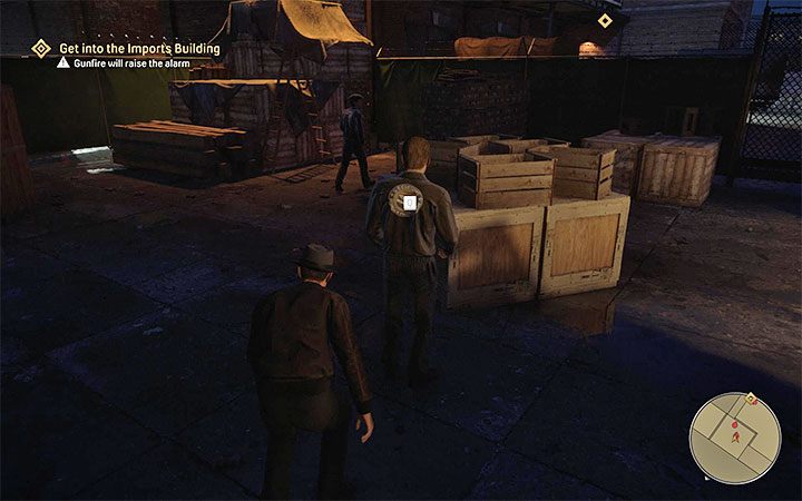 From that point on, you have to sneak – Tommy can't be detected and you can't trigger an alarm - Mafia Definitive Edition: Just for Relaxation - walkthrough - Walkthrough - Mafia Definitive Edition Guide, Walkthrough