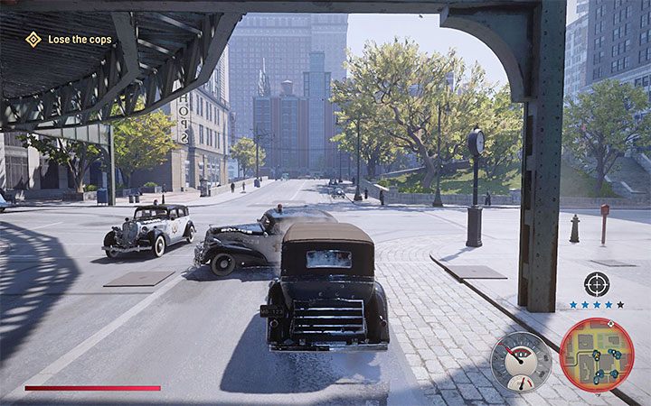 This is a 4-star chase, although the level can increase if, for example, you run over police officers or pedestrians - Mafia Definitive Edition: Side job - walkthrough - Walkthrough - Mafia Definitive Edition Guide, Walkthrough