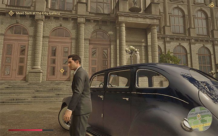 Get out of the building and get in the car - Mafia Definitive Edition: The Death of Art - walkthrough - Walkthrough - Mafia Definitive Edition Guide, Walkthrough