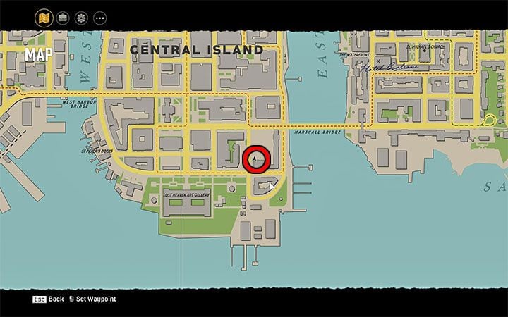 The construction site is in the southern part of the Central Island district - Mafia Definitive Edition: Fleme Spearr - hidden car, where to find - Cars - Mafia Definitive Edition Guide, Walkthrough