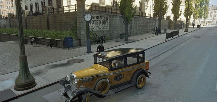 You'll find another passenger near the church where you left the woman - Mafia Definitive Edition: Running Man - walkthrough - Walkthrough - Mafia Definitive Edition Guide, Walkthrough