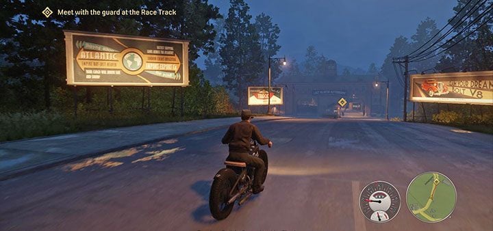 The racetrack is located a short distance west of the town - Mafia Definitive Edition: Fair Play - walkthrough - Walkthrough - Mafia Definitive Edition Guide, Walkthrough
