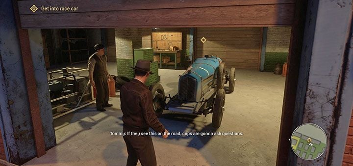 If you have a vehicle with two seats in the front, Bobby will get into it - Mafia Definitive Edition: Fair Play - walkthrough - Walkthrough - Mafia Definitive Edition Guide, Walkthrough
