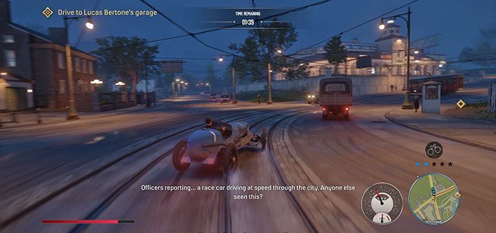 During this and the next ride, you will almost certainly get the police's attention - Mafia Definitive Edition: Fair Play - walkthrough - Walkthrough - Mafia Definitive Edition Guide, Walkthrough