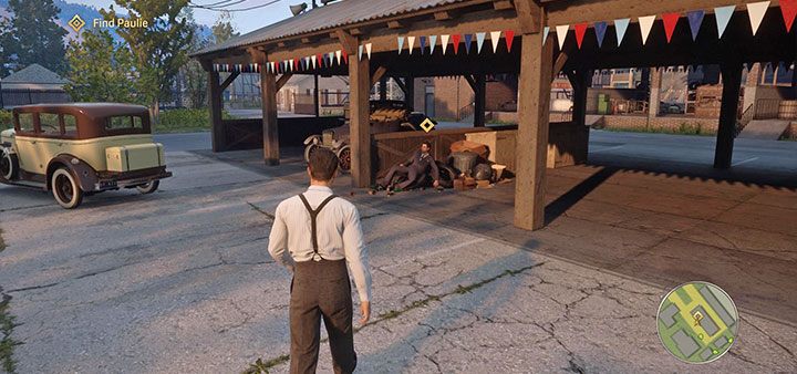 After regaining control of Tommy, begin a linear march through the racing paddock - Mafia Definitive Edition: Fair Play - walkthrough - Walkthrough - Mafia Definitive Edition Guide, Walkthrough