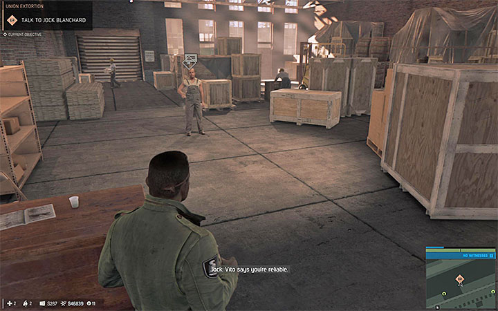 Speaking to Jock will add points to the map related to weakening the extortion racket - Union Extortion (extortion racket) | Walkthrough - Story missions - Mafia III Game Guide