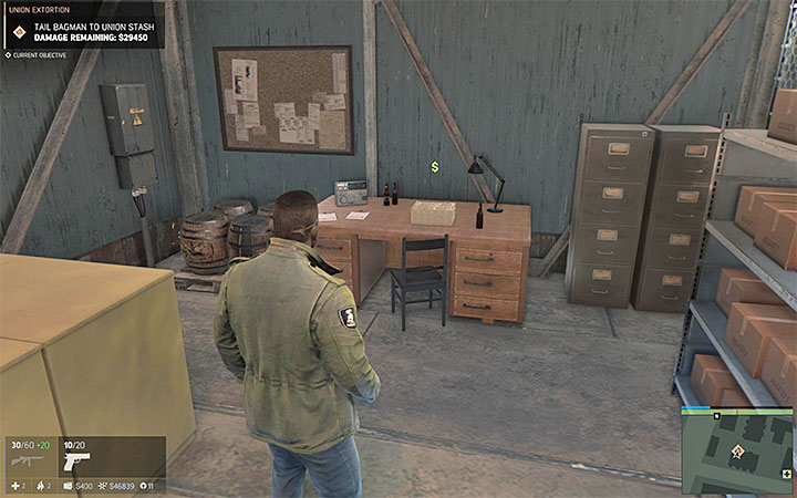 Find the storeroom and steal the extortion money - Union Extortion (extortion racket) | Walkthrough - Story missions - Mafia III Game Guide