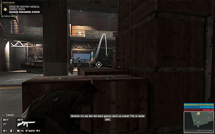 You can destroy the truck for example with grenades - Contraband (contraband racket) | Walkthrough - Story missions - Mafia III Game Guide