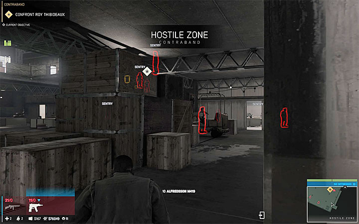 You can find Roy on the first floor of the warehouse. He is surrounded by guards - Contraband (contraband racket) | Walkthrough - Story missions - Mafia III Game Guide